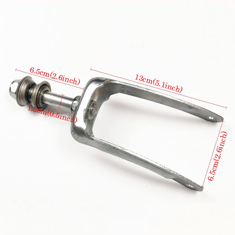 7-calowe Wymiana Kółko,PU Solidne Przednie Koła Wózka Inwalidzkiego z Przednim Widelcem,Antypoślizgowe Gumowe Koła z Lożyskiem 5/16 "(8 mm)(2 Kawałki)
