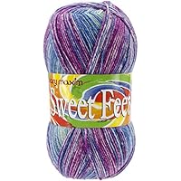 Algopix Similar Product 10 - Mary Maxim Sweet Feet Yarn, Berries