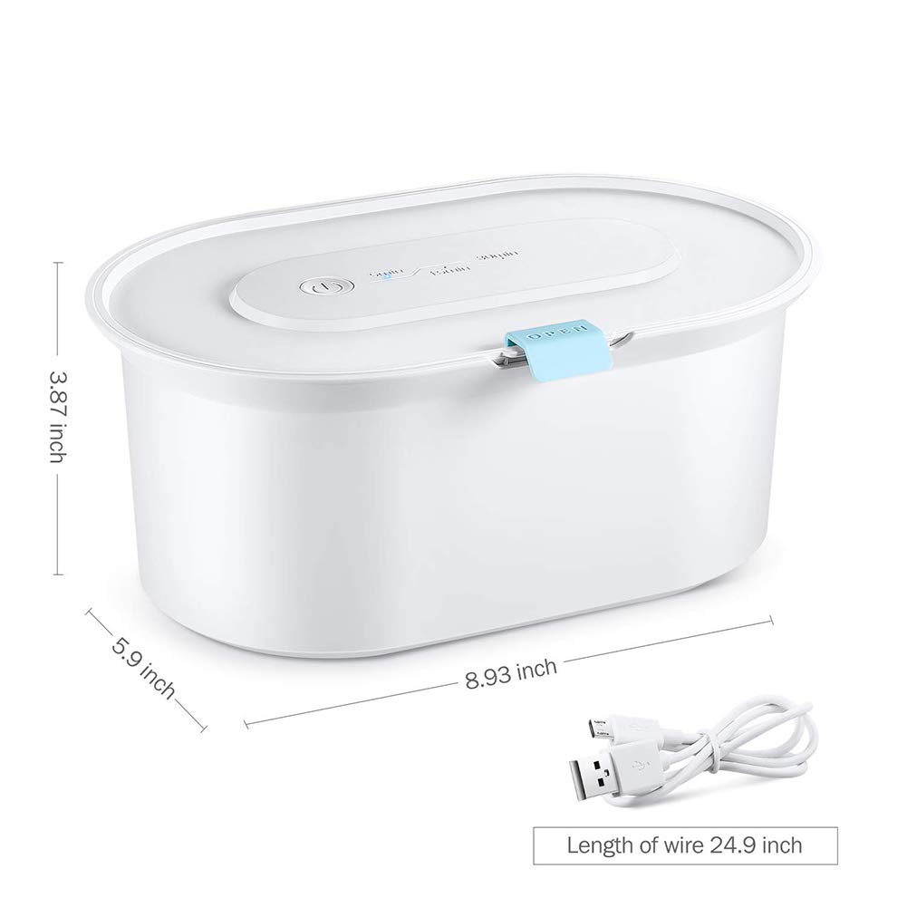WSHA Scatola per sterilizzatori UV Strumento Portatile per Pulizia UV-C da 1,5 Litri, Timer 5/15/30 Minuti, sterilizzazione al 99,99%