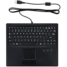 Wired Keyboard with Touchpad - 819 Portable Scissors Foot Structure - USB Port with 1 Hubs