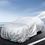  Funda Coche Exterior Cubierta De Coche Impermeable Ideal para Proteger del Exterior Lluvia Polvo Rayones Anti UV Inluye Dos Correas (L (480x175x120))