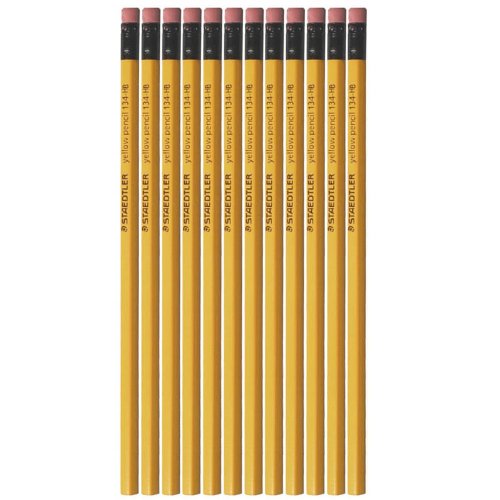 Staedtler Yellow Pencil with Eraser Tip - HB (Pack of 12) (B00186JR68) Amazon Price History, Amazon Price Tracker
