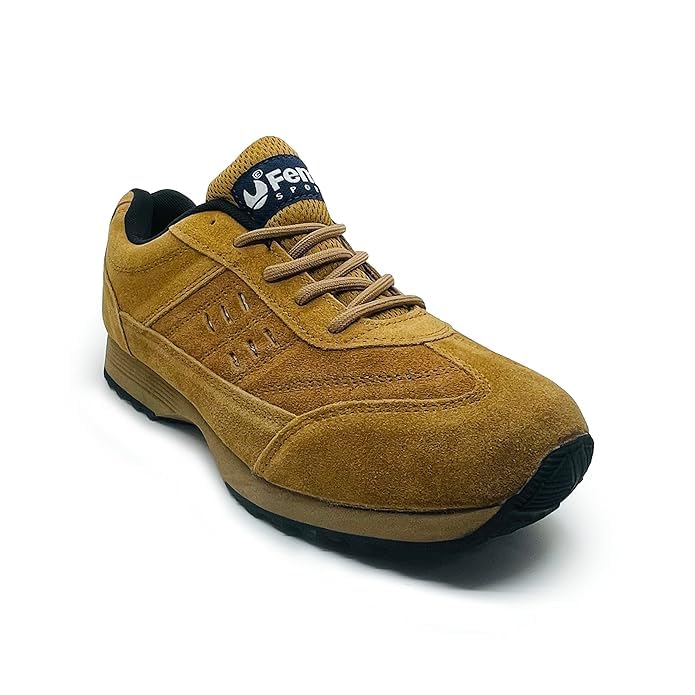 Image of Fenta Sports Unisex Rider Pro Running Shoes (Black+Green+Tan)