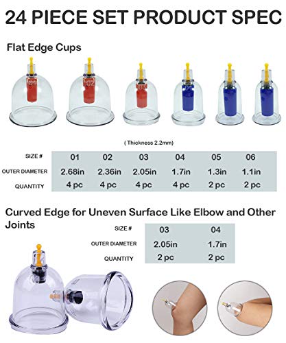 ACU Supply 24-Piece Vacuum Cupping Therapy Set #TOP19