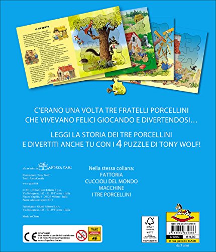 I tre porcellini. con 4 puzzle