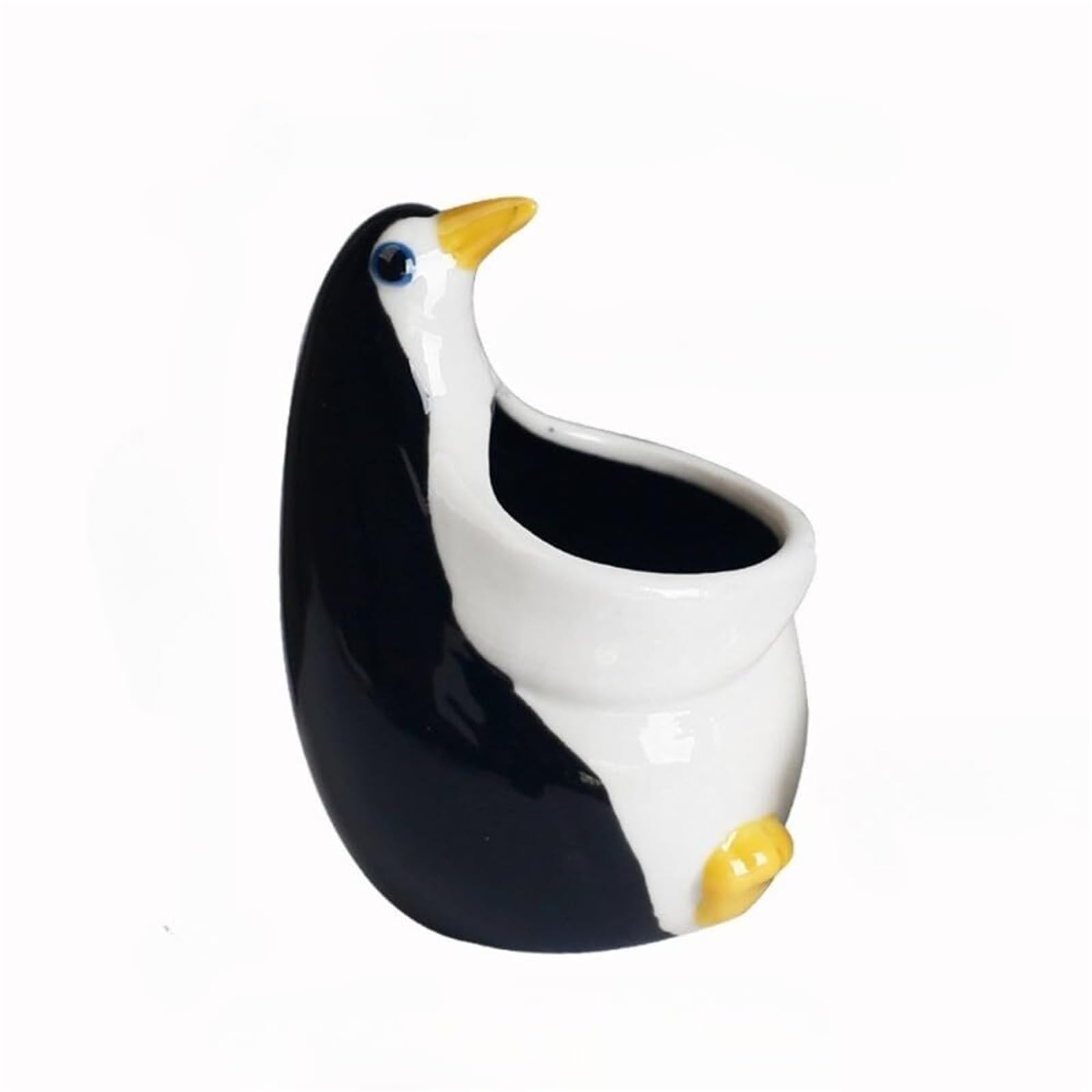 LFWFTPFKE rustic Creative Ceramic Penguin Flower Pot Planter/Planting For Watering Succulent Plants for indoor use(B)
