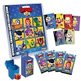 Panini Brawl Stars Temporada 2 Megapack de Colección, 81 Cartas con Archivador de 26 Páginas, 12 Sobres, 9 Cartas Exclusivas y Deckbox de Regalo