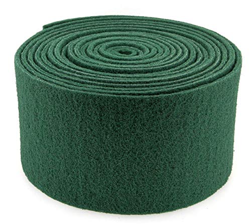 Rollo Estropajo Fibra Abrasiva 15 Centímetros 6 Metros. Color Verde. Limpieza profesional