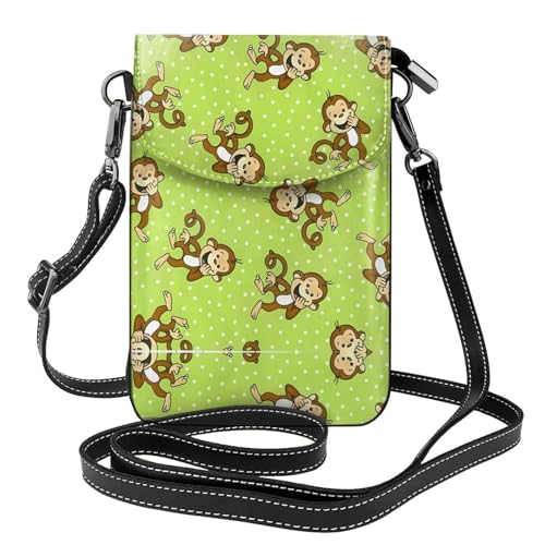 Portefeuille et sac à bandoulière pour téléphone portable multi-compartiment zippé