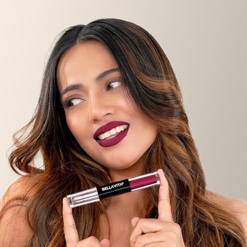 Image of Bella Vita Two Good Liquid Lipstick & Gloss Duo | 2-in-1 Matte & Glossy Finish | Long-Lasting, Smudge-Proof | Enriched with Jojoba Oil & Vitamin E | BellamoodTech | Clean Beauty | Two Extra | 4ml (Two Extra)