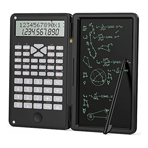 Xbsduih Calculadora, calculadora científica, calculadora de 12 dígitos, tableta de escritura, calculadora financiera plegable para oficina escolar