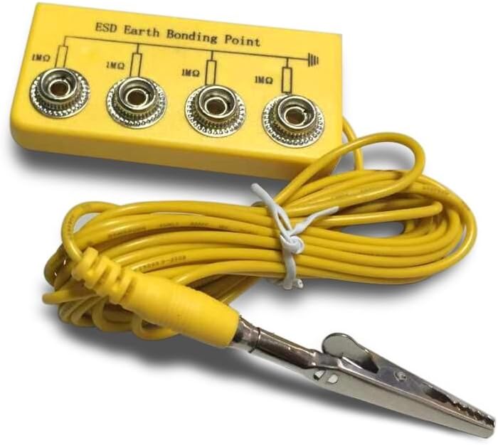 Maxsharer Anti-static Earth Bonding Point ( 10mm Stud 10ft Cord)