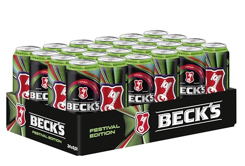 BECK’S Pils Dosenbier Limited Festival Edition, EINWEG (24 x 0.5 l Dose), Pils Bier, nur für kurze Zeit verfügbar