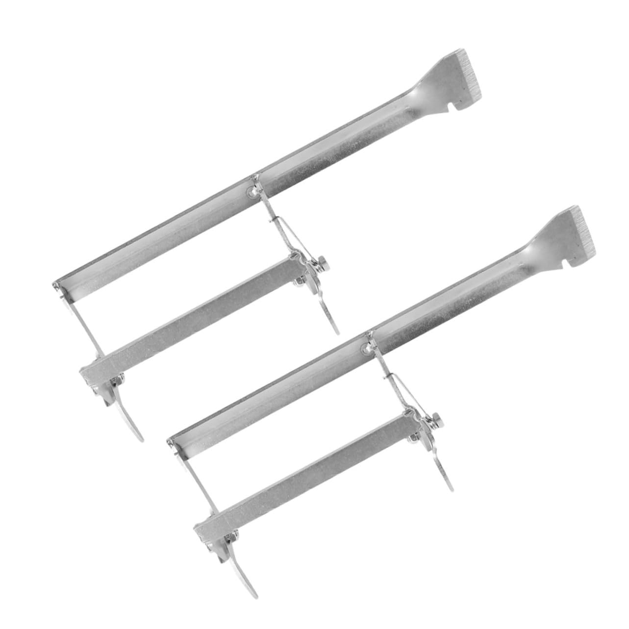 SUPVOX 2pezzi Forniture Per Apicoltura Attrezzo Per Arnia Con Supporto Per Telaio in Metallo Strumento Di Presa Per Telaio Raschietto Per Apicoltori Per Attrezzatura Per Raccolta Del Nett