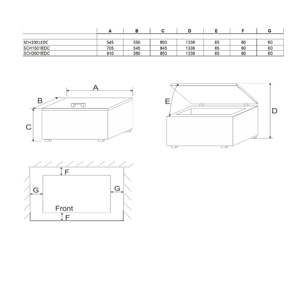 Svan Congelador horizontal Blanco SCH2001EDC. Capacidad 198 Litros, Dual Cooling, 1 Cesta, Bajo nivel Sonoro, Eficiencia Energética Clase E [Clase de eficiencia energética E]