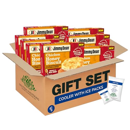Salutem Vita – Chicken Biscuit Breakfast Sandwiches, Protein-Packed Snack, Ready-to-Eat Meal, Gift Set – Pack of 8