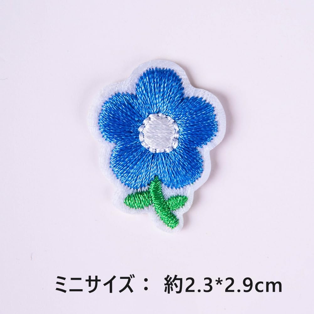 Amazon.co.jp: jwyndsq(おと) ワッペン 小さい花 フラワー ミニ