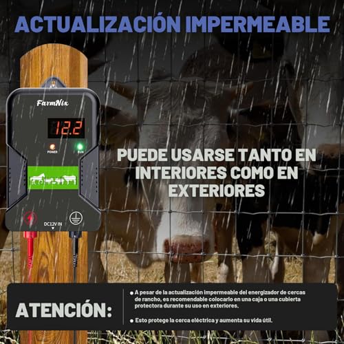 Pastor eléctrico para caballos de 15KM, el pastor de 220V que evita escapes en tu granja 4