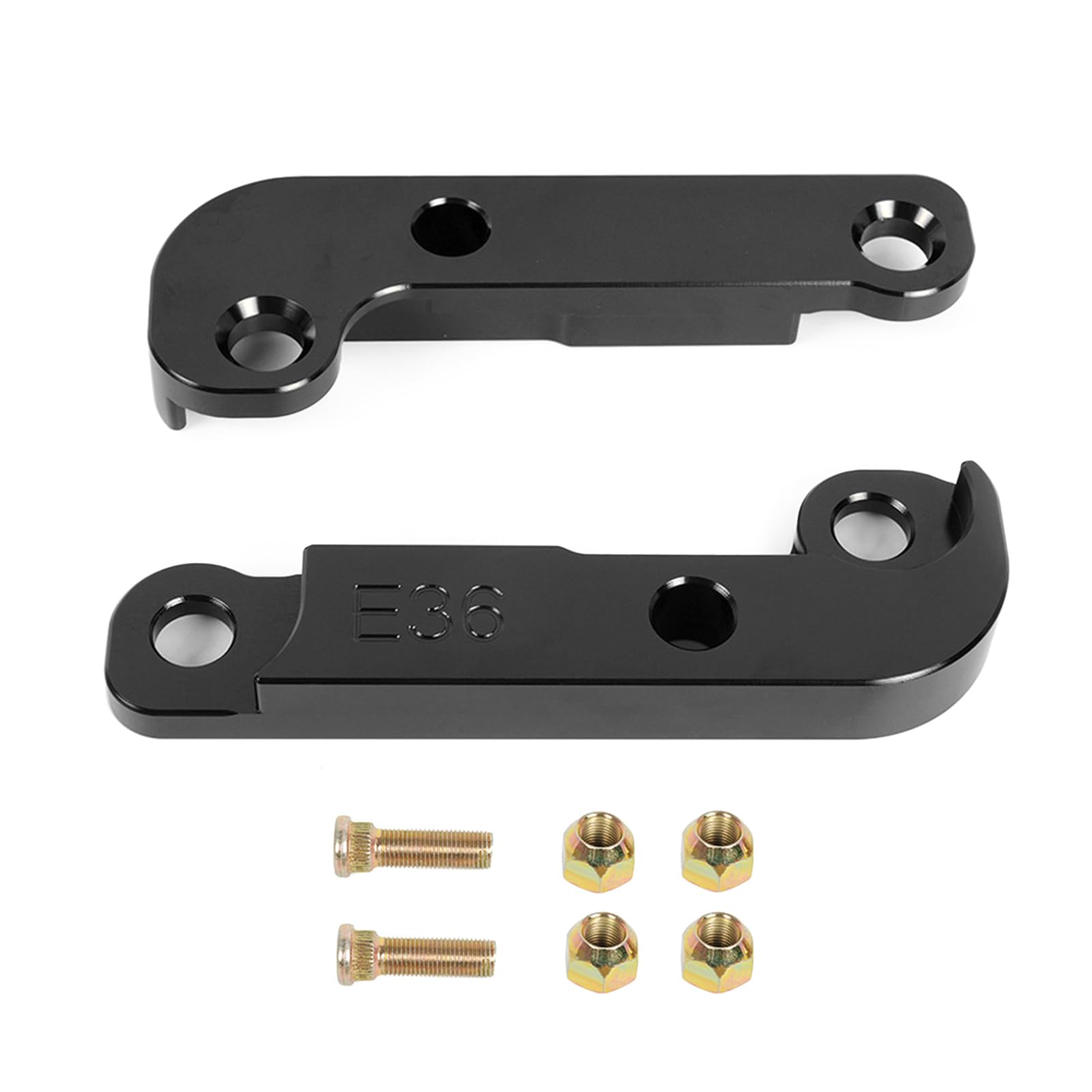 Panhdk Black Upgraded Aluminium Steering Lock Adapter Increasing Turn About 25%-30% For E46 Tuning Drift Lock