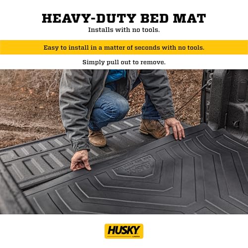 Husky Liners Custom Bed Liner | Fits 2015-2024 Ford F-150, Includes 22-24 Lightning Crew/SuperCrew (67.1 Bed) | 1-pc. Black - 16008