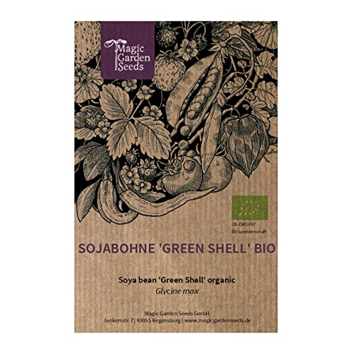 Soya 'Green Shell' (Glycine max) orgánica - aprox. 15 semillas
