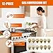 GRLP4 LP Gas Conversion Kit – Set of 12 Brass Propane Orifice Nozzles | Gas to LP Conversion Kit | for Frigidaire Kenmore Electrolux Stove/Cooktop/Range | Replaces AP5608114 318565427