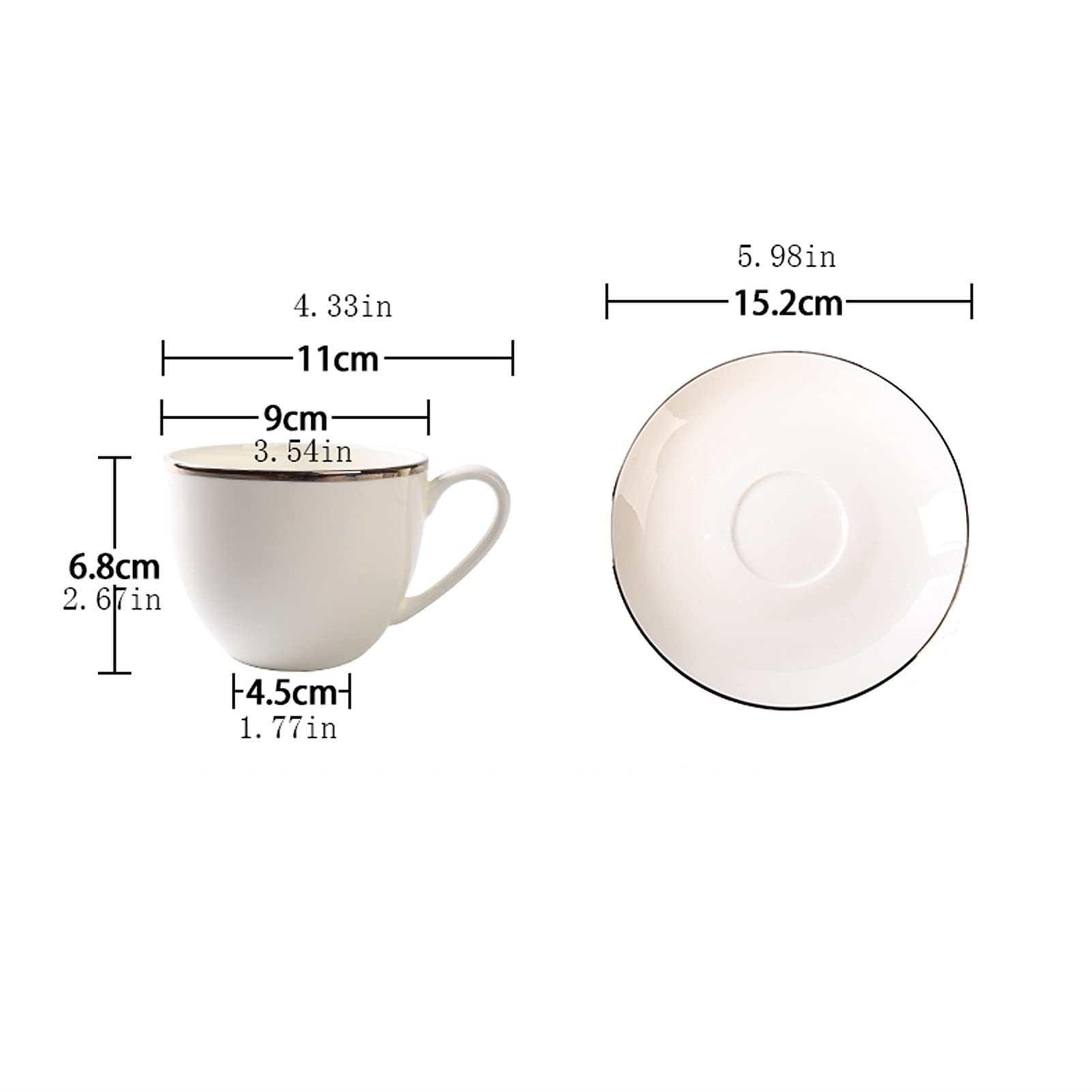 Kubek do kawy zestaw kubków do kawy z porcelany kostnej Nordic wysokiej klasy kubek ceramiczny ceramiczna filiżanka do kawy i spodek angielska czarna herbata filiżanka filiżanka do herbaty