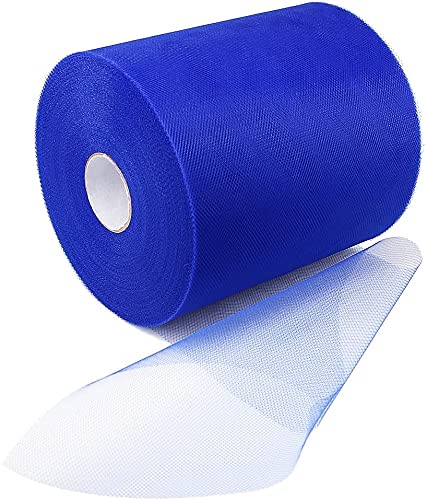 Blue Tulle Fabric Roll, 6Inch x 200 YardsTulle Fabric Spool, Dresses Party Festival Décor