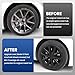 Klutchtech Model 3 Hubcaps - 18 Inch Aero Wheel Covers Replacement Wheel Caps 18'' Model S Plaid Arachnid Wheels Version Hub Caps Compatible with Model 3 Accessories 2017-2023