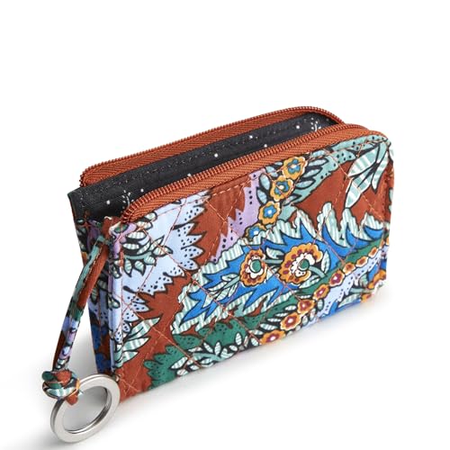 Image of Vera Bradley Women's Premium Cotton Zip Card Pouch