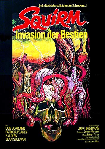 Squirm - Invasion der Bestien (1976) | original Filmplakat, Poster [Din A1, 59 x 84 cm]