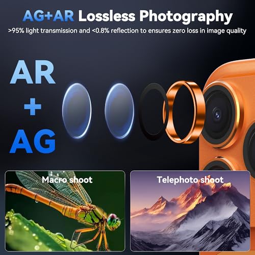 AHASTYLE for iPhone 17 Pro Camera Lens Protector [All-in-one Frosted] - image 3