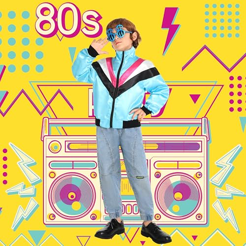 Disfraz retro años 80 unisex para niños miniatura 5