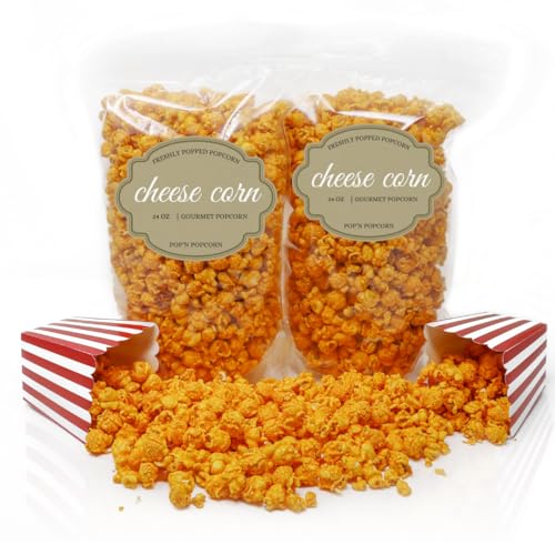 Pop’N Popcorn Cheddar Cheese Pop Corn - 24 oz Cheesy