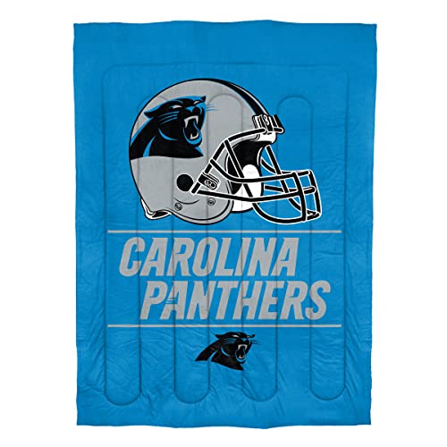 Northwest NFL Carolina Panthers Comforter and Sham Set, Twin, Draft