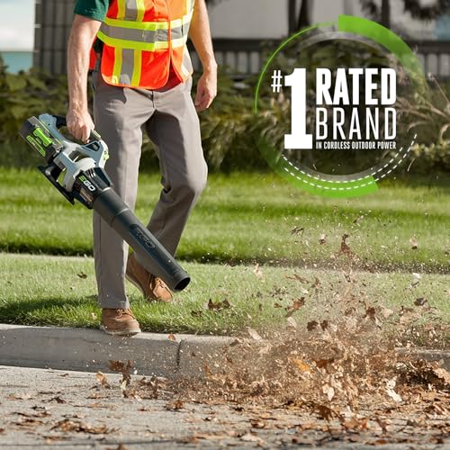 EGO Power+ LB5300 3-Speed Turbo 56-Volt 530 CFM Cordless Leaf Blower Battery and Charger Not Included,black