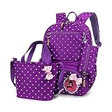 mochilas escolares para niñas adolescentes ★ CARACTERÍSTICAS: Diseño cómodo y ergonómico con el amortiguador del algodón respirable del grueso-espeso + S forman las correas; Efectivamente aliviar la presión de los hombros y descomponer las cargas de atrás, y proporcionar una experiencia cómoda y prevenir de la escoliosis espinal, hombro inclinado, jorobado, deformación espinal; 3 capas de sistema cómodo: sistema de malla transpirable, sistema de entrega de ensanchamiento, sistema sísmico de la descompresión.