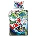 Halantex Parure de lit Super Mario Bros 140 x 200 cm + 70 x 90 cm Housse de Couette 100% Coton