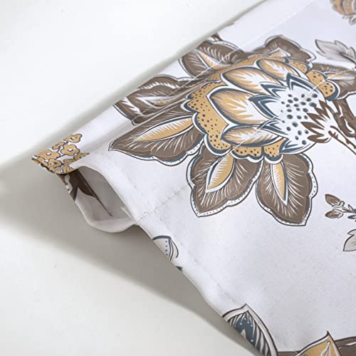 Flowersvalancesforwindowsfloralsmallcurtainvalanceforkitchenlivingroombathroomrodpocket5218inchescoffeebrown Urban Country Home Decor Flowers valances for windows floral small curtain valance for kitchen living room bathroom rod pocket 5218 inches coffee brown urban country home decor