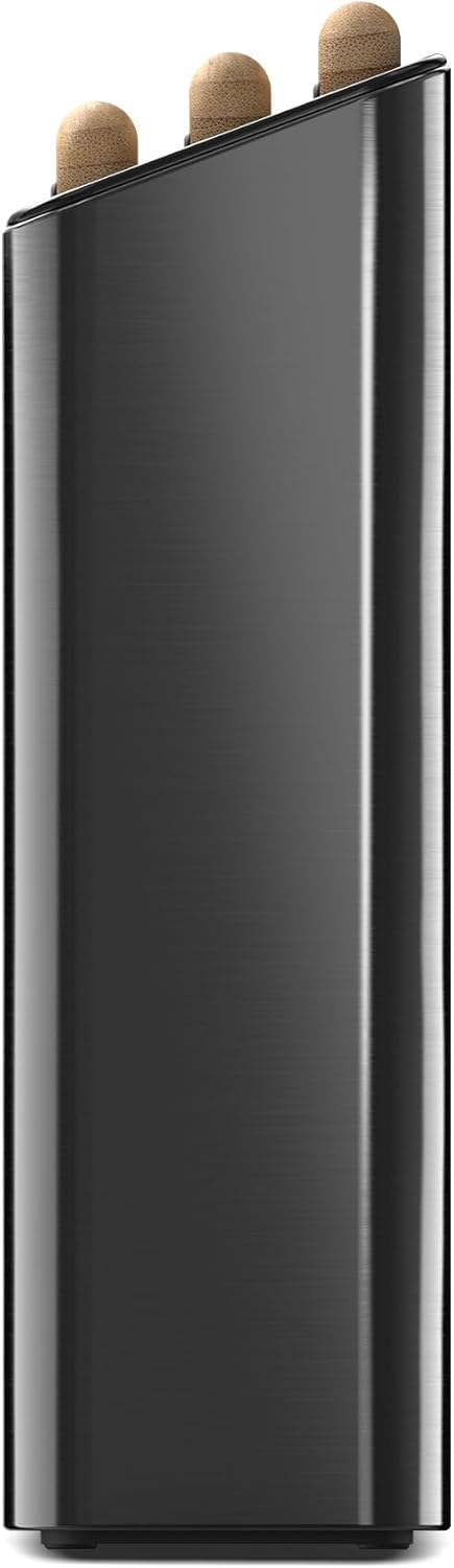 Joseph Joseph Folio 3-Piece Premium Bamboo Cutting Board Set, Slimline Stainless Steel Case for Organized Kitchen Storage