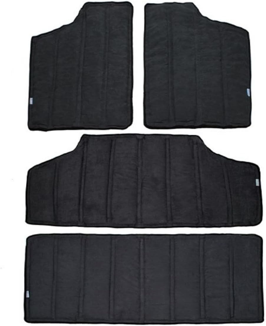 Car Roof Sound Heat Rear Window Insulation Cotton Pad Compatible for Jeep Wrangler JK 2011-2017 2/4 Doors Hardtop Car Mouldings Accessories(4pcs Black 4-Door B)