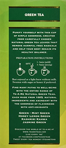 Image of TE-A-ME Green Tea - 25 Tea Bags | Green Tea Bags | No Added Flavour (Pack of 3)