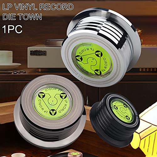 DSFSAEG 1 stabilisateur de disque LP pour lecteur de disque vinyle LP en alliage d'aluminium - Pince pour tourne-disque vinyle - Noir - Image 7