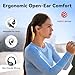 EarFun OpenJump Open Ear Headphones, Wireless Earbuds with Ergonomic Earhook, Hi-Res Sound, LDAC, 4 Mics ENC Call, 42H Playtime, Multipoint Connection, IPX7 Waterproof, Snug Fit for Workout, Running