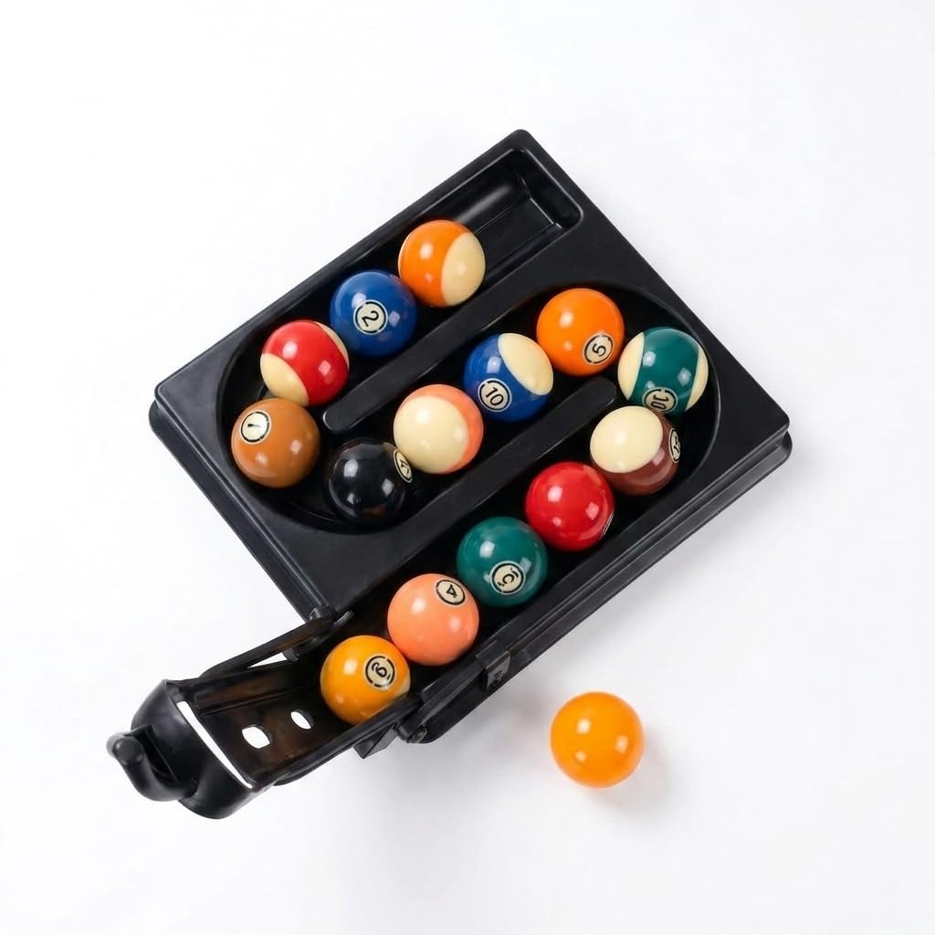 Precision Billiard Training Rack, Portable Snooker & Nine-Ball Practice Tool, Holds 15 Balls, Durable Billiard Positioning Frame with Complete Installation Kit for Daily Skill Training