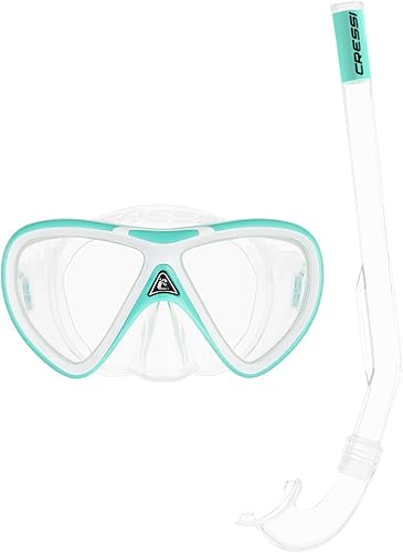 Cressi Youth Snorkeling Set- Lightweight Mask and Snorkel for Kids 2 to 5 Years Old- Mini Peg & Mini Island - Designed in Italy