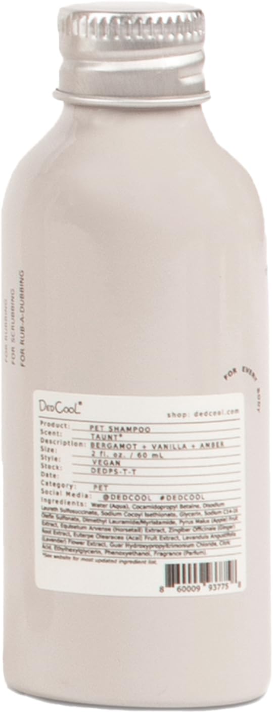 DedCool - Natural Tear-Free Pet Shampoo | Clean, Non-Toxic Fragrance for All (01 Taunt, Mini 2 oz | 59 ml)