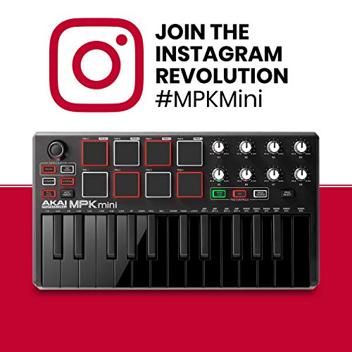Teclado Controladora Akai Mpk Mini 2 Black Xus