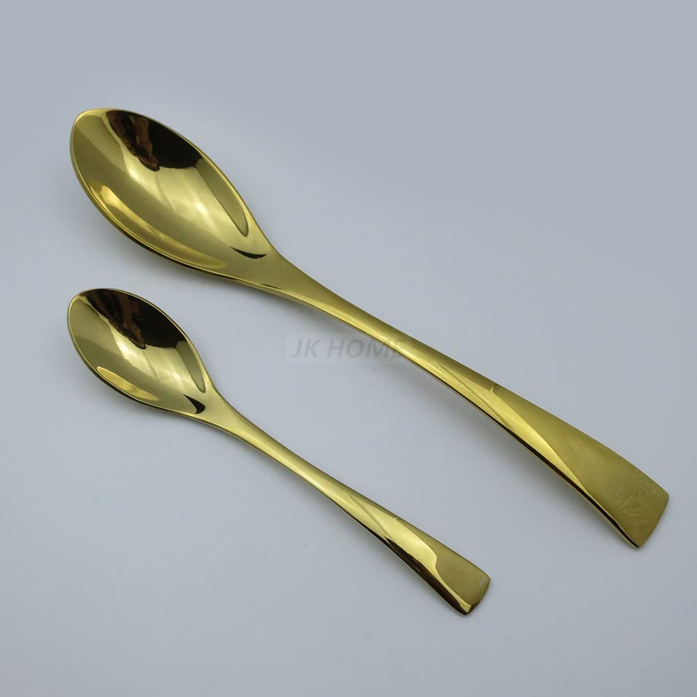 Ensemble de couverts en argenterie, ensemble dorés 24 pièces, dîner acier inoxydable, ensembles vaisselle cuisine occidentale, fourchette, couteau à steak, cuillère café