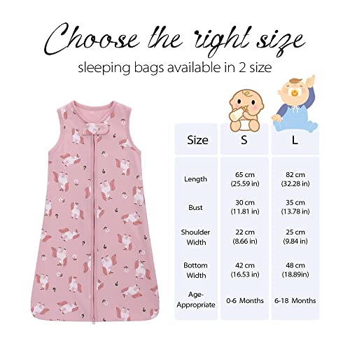 Baby Sleep Bag 0.5 Tog, 100% Cotton Baby Wearable Blanket, Sleeveless Sleeping Sack For Infant Toddler Kids 0-18Months #TOP6